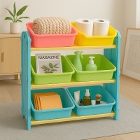 9-Bin Multi-Purpose Storage Organizer with Colorful Plastic Bins – Versatile Kids Playroom Rack for Toys, Books, Clothes – Organizer Shelf for Bedroom, Nursery & Daycare 9-Bin Multi-Purpose Storage Organizer with Colorful Plastic Bins – Versatile Kids Playroom Rack for Toys, Books, Clothes – Organizer Shelf for Bedroom, Nursery & Daycare