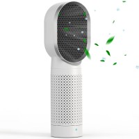 Desktop Air Purifier, Small Air Ionizer with 3 Stage Filtration System, H13 HEPA Filter, 2 Speeds for Home, Bedroom, Pets, Odor, Smoke, Pollen (White) - F001 Desktop Air Purifier, Small Air Ionizer with 3 Stage Filtration System, H13 HEPA Filter, 2 Speeds for Home, Bedroom, Pets, Odor, Smoke, Pollen (White) - F001