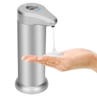 Automatic Soap Dispenser, 300ml Infrared Motion Sensor Foam Soap Dispenser for Home, Kitchen, Bathroom (Silver) Automatic Soap Dispenser, 300ml Infrared Motion Sensor Foam Soap Dispenser for Home, Kitchen, Bathroom (Silver)