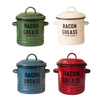 Bacon Grease Vintage Storage Container with Strainer, Cooking Oil Filter with Airtight Lid for Home, Kitchen, Cooking Bacon Grease Vintage Storage Container with Strainer, Cooking Oil Filter with Airtight Lid for Home, Kitchen, Cooking