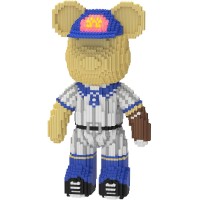 4500 PCS Bear Building Blocks, Baseball Bear Building Blocks Display Model for Kids & Adults - CZ7714 4500 PCS Bear Building Blocks, Baseball Bear Building Blocks Display Model for Kids & Adults - CZ7714