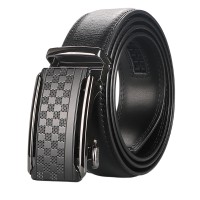Men’s Ratchet Belt, Genuine Cowhide Leather Dress Belt with Automatic Slide Buckle, Adjustable Trim-to-Fit No-Hole Design, 3.5 cm Width, Black Business Casual Waist Belt Model DL23 Men’s Ratchet Belt, Genuine Cowhide Leather Dress Belt with Automatic Slide Buckle, Adjustable Trim-to-Fit No-Hole Design, 3.5 cm Width, Black Business Casual Waist Belt Model DL23
