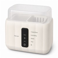 Double Bottle Warmer, 5 Modes with Timer, White Double Bottle Warmer, 5 Modes with Timer, White