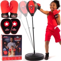 Children Boxing Set, Indoor Outdoor Punching Ball Bag with Adjustable Stand, Gloves, Training Pads for Kids 3-10 Years Old - PB001 Children Boxing Set, Indoor Outdoor Punching Ball Bag with Adjustable Stand, Gloves, Training Pads for Kids 3-10 Years Old - PB001