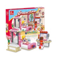 142 PCS Kids Building Blocks, DIY Building Block Dream Town Princess Bedroom - 30267 142 PCS Kids Building Blocks, DIY Building Block Dream Town Princess Bedroom - 30267