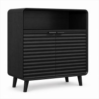 Sideboard Storage Cabinet, 2 Doors, 80 cm, Black Sideboard Storage Cabinet, 2 Doors, 80 cm, Black