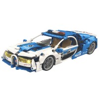 403 PCS Car Building Blocks Set, 1:18 Scale Police Super Car Model with Pull-Back Motor - T3039 403 PCS Car Building Blocks Set, 1:18 Scale Police Super Car Model with Pull-Back Motor - T3039