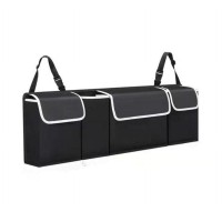 Car Trunk Organizer 4 Compartments Foldable, 90 cm Black Car Trunk Organizer 4 Compartments Foldable, 90 cm Black