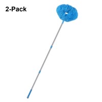Ceiling Fan Duster, Reusable Microfiber Cleaner with Extension Pole for Home, Wall, Window Cleaning (2-Pack) - chuchendan2Bl Ceiling Fan Duster, Reusable Microfiber Cleaner with Extension Pole for Home, Wall, Window Cleaning (2-Pack) - chuchendan2Bl