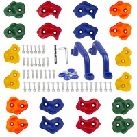 20PCS Rock Climbing Holds Set with Handles Heavy-Duty Plastic Grips for Kids & Adults Indoor Outdoor Wooden Climbing Wall & Playground Training Kit 20PCS Rock Climbing Holds Set with Handles Heavy-Duty Plastic Grips for Kids & Adults Indoor Outdoor Wooden Climbing Wall & Playground Training Kit