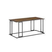 Modern Coffee Table with Metal Frame Wood Finish Top Adjustable Feet, Easy Assembly, 39.4” L x 19.7” W x 18.5” H - Sturdy & Stylish Living Room Accent Table Modern Coffee Table with Metal Frame Wood Finish Top Adjustable Feet, Easy Assembly, 39.4” L x 19.7” W x 18.5” H - Sturdy & Stylish Living Room Accent Table