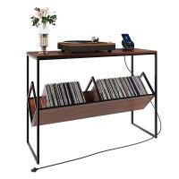 ODIKA Console Table, 109cm Industrial Millwork Wood Entryway Table with Power Outlets and USB Ports for Home, Entryway, Living Room, Office - CST-PS-AL-90523 ODIKA Console Table, 109cm Industrial Millwork Wood Entryway Table with Power Outlets and USB Ports for Home, Entryway, Living Room, Office - CST-PS-AL-90523