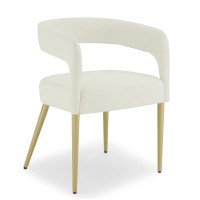 2 PCS Hollow Backrest Dining Chair, Accent Chair with Armrests, Flannelette Fabric for Home, Kitchen, Dining Room (Beige) - D987S-BGE 2 PCS Hollow Backrest Dining Chair, Accent Chair with Armrests, Flannelette Fabric for Home, Kitchen, Dining Room (Beige) - D987S-BGE