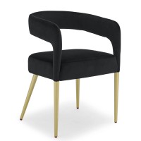 2 PCS Hollow Backrest Dining Chair, Accent Chair with Armrests, Flannelette Fabric for Home, Kitchen, Dining Room (Black) - D987S-BK 2 PCS Hollow Backrest Dining Chair, Accent Chair with Armrests, Flannelette Fabric for Home, Kitchen, Dining Room (Black) - D987S-BK