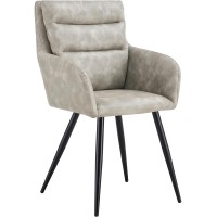 Set of 2 Modern PU Leather Dining Chair Set, Upholstered Chair with Armrest, Backrest, Metal Legs for Home, Dining Room - FN30013 Set of 2 Modern PU Leather Dining Chair Set, Upholstered Chair with Armrest, Backrest, Metal Legs for Home, Dining Room - FN30013