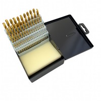 Titanium-Coated Drill Bit Set, 29-Piece & 13-Piece Options, High-Speed Steel Drill Bits for Metal, Wood, and Plastic with Portable Storage Case Titanium-Coated Drill Bit Set, 29-Piece & 13-Piece Options, High-Speed Steel Drill Bits for Metal, Wood, and Plastic with Portable Storage Case