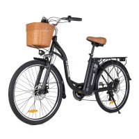 KORNORGE C6 Electric Bike, 26" City Commuter E-Bike with 350W Motor, LED Headlight, Shimano 7-Speed, 3 Modes, 15.5 MPH Max Speed KORNORGE C6 Electric Bike, 26" City Commuter E-Bike with 350W Motor, LED Headlight, Shimano 7-Speed, 3 Modes, 15.5 MPH Max Speed