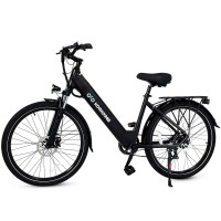 KORNORGE C7 Electric Bike, 26" City Commuter E-Bike with 350W Motor, LED Headlight, Shimano 7-Speed, 3 Modes, 15.5 MPH Max Speed KORNORGE C7 Electric Bike, 26" City Commuter E-Bike with 350W Motor, LED Headlight, Shimano 7-Speed, 3 Modes, 15.5 MPH Max Speed