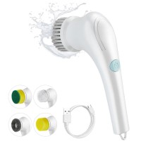 5 in 1 Electric Cleaning Brush, Handheld Cordless Spin Scrubber with 5 Brush Heads for Home, Kitchen, Bathroom, Window, Tile Cleaning - MKL-002 5 in 1 Electric Cleaning Brush, Handheld Cordless Spin Scrubber with 5 Brush Heads for Home, Kitchen, Bathroom, Window, Tile Cleaning - MKL-002