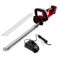 PULITUO 20V Hedge Trimmer, Cordless Battery Trimmer with 52cm Dual-Action Laser Blade, 1.5cm Cutting Capacity, 2400 SPM, 2.0Ah Li-ion Garden Battery - DCHT2006 PULITUO 20V Hedge Trimmer, Cordless Battery Trimmer with 52cm Dual-Action Laser Blade, 1.5cm Cutting Capacity, 2400 SPM, 2.0Ah Li-ion Garden Battery - DCHT2006