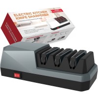 YOORLEAY Electric Knife Sharpener, 3-Stage Knife Sharpener for Straight Blade Knives, Serrated Knives, Ceramic Knives - RZ-D003 YOORLEAY Electric Knife Sharpener, 3-Stage Knife Sharpener for Straight Blade Knives, Serrated Knives, Ceramic Knives - RZ-D003