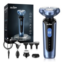 Electric Shaver 5-in-1 Grooming Kit for Men – Rechargeable Rotary Razor with Beard Trimmer, Nose Hair Trimmer, Facial Brush, 2-Speed Power, IPX7 Waterproof Wet & Dry Shaving Model TXD-X2 Electric Shaver 5-in-1 Grooming Kit for Men – Rechargeable Rotary Razor with Beard Trimmer, Nose Hair Trimmer, Facial Brush, 2-Speed Power, IPX7 Waterproof Wet & Dry Shaving Model TXD-X2