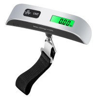 Electronic Luggage Scale, Portable Hanging Digital Weight Scale with Backlight, LCD Display, Up to 50kg/110 lbs with Tare Function for Travel Electronic Luggage Scale, Portable Hanging Digital Weight Scale with Backlight, LCD Display, Up to 50kg/110 lbs with Tare Function for Travel