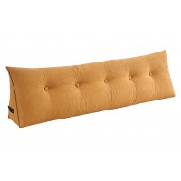 Extra Long Bolster Pillow for Bed & Sofa Tufted Back Support Cushion with Removable Zipper Cover 55 x 19 x 5.9 in Reading, Lounging, Home Décor Extra Long Bolster Pillow for Bed & Sofa Tufted Back Support Cushion with Removable Zipper Cover 55 x 19 x 5.9 in Reading, Lounging, Home Décor