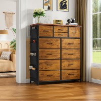 12-Drawer Dresser with Side Storage Pockets, Tall Chest of Drawers for Bedroom, Closet & Living Room, Fabric Dresser Organizer with Wood Top, Metal Frame – Large Capacity Storage Cabinet Model FabricDress12 12-Drawer Dresser with Side Storage Pockets, Tall Chest of Drawers for Bedroom, Closet & Living Room, Fabric Dresser Organizer with Wood Top, Metal Frame – Large Capacity Storage Cabinet Model FabricDress12