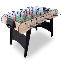 48-Inch Foosball Table, Competition Soccer Game Table with Ergonomic Handles, Scoring Device, Steel Rods, 2 Foosballs, Arc Side Design for Family Game Room, Home, Office Model W1936P204637 48-Inch Foosball Table, Competition Soccer Game Table with Ergonomic Handles, Scoring Device, Steel Rods, 2 Foosballs, Arc Side Design for Family Game Room, Home, Office Model W1936P204637