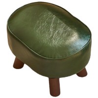 Small Foot Stool Ottoman, Multi-Functional Foot Rest with Anti-Skid for Living Room, Entryway, Hallways, Bedroom, 40 x 30 x 27cm (Green) - T334 Small Foot Stool Ottoman, Multi-Functional Foot Rest with Anti-Skid for Living Room, Entryway, Hallways, Bedroom, 40 x 30 x 27cm (Green) - T334