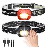 SGODDE 2PCS Head Lamp, 5-Mode Induction 45 ° Adjustable Head Lights with USB Rechargeable, IPX65 Waterproof for Outdoor, Camping, Cycling, Climbing - X002ZKXH81 SGODDE 2PCS Head Lamp, 5-Mode Induction 45 ° Adjustable Head Lights with USB Rechargeable, IPX65 Waterproof for Outdoor, Camping, Cycling, Climbing - X002ZKXH81