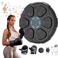 Intelligent Boxing Machine, Bluetooth Music Boxing Training Pad for Kids, Adults, Small Spaces, Relief Training,for Home,Office, Apartment Workouts (Black) Intelligent Boxing Machine, Bluetooth Music Boxing Training Pad for Kids, Adults, Small Spaces, Relief Training,for Home,Office, Apartment Workouts (Black)
