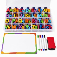 Magnetic Alphabet Letters, 234-Piece Foam Set with Board and Case Magnetic Alphabet Letters, 234-Piece Foam Set with Board and Case