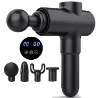 Massage Gun, Deep Tissue Muscle Massager with 20 Adjustable Speeds, 4 Massage Heads, Digital Display for Back Pain, Shoulder, Neck, Muscle Recovery - M68-3S Massage Gun, Deep Tissue Muscle Massager with 20 Adjustable Speeds, 4 Massage Heads, Digital Display for Back Pain, Shoulder, Neck, Muscle Recovery - M68-3S