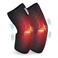 Knee Massager with Heat and Vibration, Electric Heated Knee Wraps Pair, 5 Modes, 2 Heat Levels, Adjustable Velcro Fit, 16 in Quilted Leg Wrap for Home Relaxation and Daily Comfort Knee Massager with Heat and Vibration, Electric Heated Knee Wraps Pair, 5 Modes, 2 Heat Levels, Adjustable Velcro Fit, 16 in Quilted Leg Wrap for Home Relaxation and Daily Comfort