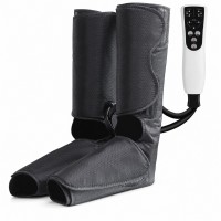 Air Compression Foot and Calf Massager with Heat, 3 Modes, Black Air Compression Foot and Calf Massager with Heat, 3 Modes, Black