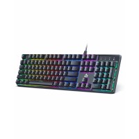 AUKEY KM-G16 Mechanical Keyboard, RGB 104 Keys Gaming Keyboard with Blue Switches for PC and Mac AUKEY KM-G16 Mechanical Keyboard, RGB 104 Keys Gaming Keyboard with Blue Switches for PC and Mac