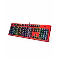 AUKEY KM-G18 Red Mechanical Keyboard, Gaming Keyboard with 104 keys, Red Switches, RGB Backlight for PC and Mac AUKEY KM-G18 Red Mechanical Keyboard, Gaming Keyboard with 104 keys, Red Switches, RGB Backlight for PC and Mac
