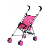 Mini Umbrella Doll Stroller, Foldable Stroller with Black Handles, Aluminum Frame (Pink) -310-6100 Mini Umbrella Doll Stroller, Foldable Stroller with Black Handles, Aluminum Frame (Pink) -310-6100