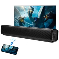 2.1 Channel Bluetooth 5.0 Soundbar Deep Bass Surround Sound, Optical & AUX Inputs, Wall-Mountable Compact Sound Bar for TV, Home Theater & Gaming 2.1 Channel Bluetooth 5.0 Soundbar Deep Bass Surround Sound, Optical & AUX Inputs, Wall-Mountable Compact Sound Bar for TV, Home Theater & Gaming