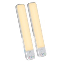 2-Pack LED Motion Sensor Light, Wireless Under Cabinet Lights with 3 Modes, USB Rechargeable for Home, Wardrobe, Closet, Cabinet (Warm) - M600 2-Pack LED Motion Sensor Light, Wireless Under Cabinet Lights with 3 Modes, USB Rechargeable for Home, Wardrobe, Closet, Cabinet (Warm) - M600