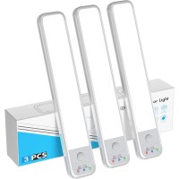3-Pack LED Motion Sensor Light, Wireless Under Cabinet Lights with 3 Modes, USB Rechargeable for Home, Wardrobe, Closet, Cabinet (White) - M600 3-Pack LED Motion Sensor Light, Wireless Under Cabinet Lights with 3 Modes, USB Rechargeable for Home, Wardrobe, Closet, Cabinet (White) - M600