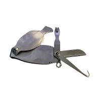 Fish-Shaped Fishing Multi-Tool, Compact Line Nipper and Angler Accessory Kit with Hook Cleaner, Knot Tool, Mini Blade and Nail Clipper, 9 cm Pocket Size with Pouch for Tackle Use Fish-Shaped Fishing Multi-Tool, Compact Line Nipper and Angler Accessory Kit with Hook Cleaner, Knot Tool, Mini Blade and Nail Clipper, 9 cm Pocket Size with Pouch for Tackle Use