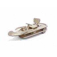 Wooden Pedal Boat-Shape Ride-On Car – Indoor & Outdoor Ride-On Toy with Steering & Adjustable Seat, Durable Plywood Construction, 161 × 58 × 58.5 cm, Model C2305 Wooden Pedal Boat-Shape Ride-On Car – Indoor & Outdoor Ride-On Toy with Steering & Adjustable Seat, Durable Plywood Construction, 161 × 58 × 58.5 cm, Model C2305