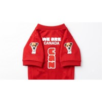 Dog Jersey Shirt Red Pet T-Shirt for Small Medium Large Dogs Breathable Sport Style Puppy Clothes Canada Day Pet Outfit for Walking, Photos, Parties, Outdoor Size L Dog Jersey Shirt Red Pet T-Shirt for Small Medium Large Dogs Breathable Sport Style Puppy Clothes Canada Day Pet Outfit for Walking, Photos, Parties, Outdoor Size L