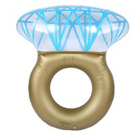 Diamond Ring Pool Float – Large Inflatable Pool Float for Adults, Durable Waterproof PVC Swimming Tube, Beach & Pool Party Float, Easy Inflate Valve, 144cm Luxury Diamond Ring Pool Lounger Diamond Ring Pool Float – Large Inflatable Pool Float for Adults, Durable Waterproof PVC Swimming Tube, Beach & Pool Party Float, Easy Inflate Valve, 144cm Luxury Diamond Ring Pool Lounger