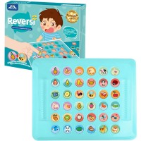 Reversi Puzzle and Competitive Flip Game, 2 Player Interactive Matching Symbol Memory Game for Early Development, Family Game - JJ9334 Reversi Puzzle and Competitive Flip Game, 2 Player Interactive Matching Symbol Memory Game for Early Development, Family Game - JJ9334