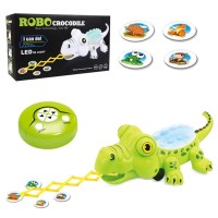 Interactive Robo Crocodile Toy, 2.4G Wireless Remote Control Crocodile Toy with LED Lights, Sound, Walking Function, Tongue Shooting - 5688-8 Interactive Robo Crocodile Toy, 2.4G Wireless Remote Control Crocodile Toy with LED Lights, Sound, Walking Function, Tongue Shooting - 5688-8