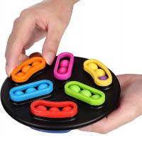 Rotating Disk Brain Teaser Puzzle Set, Fun Logic & IQ Challenges for Adults, Kids Ages 6 and Up - AY2065 Rotating Disk Brain Teaser Puzzle Set, Fun Logic & IQ Challenges for Adults, Kids Ages 6 and Up - AY2065